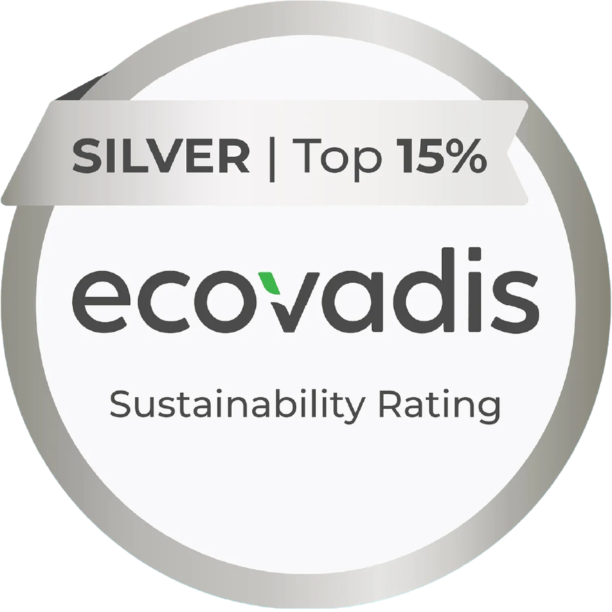 EcoVadis Silver · Top 15%